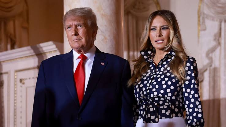 Trump with wife, Melania, slams NY fraud case