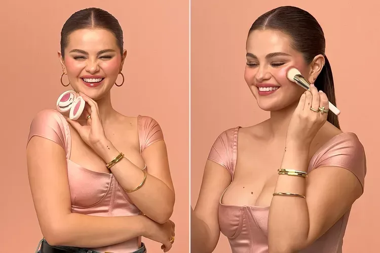 Glowing with Grace: Selena Gomez unveils Rare Beauty's Luminous Blush in Style