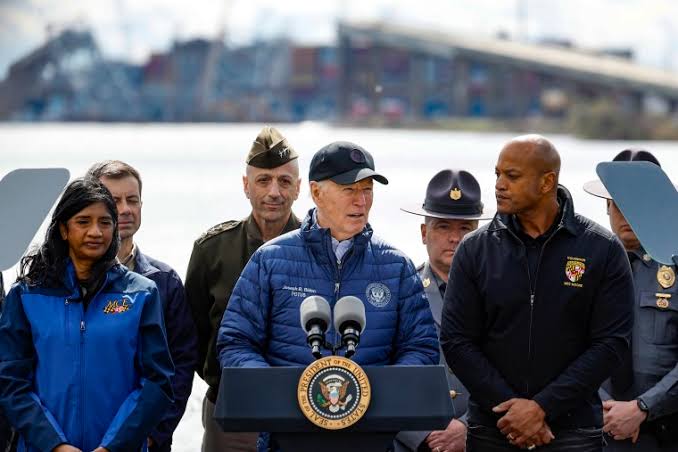 President Joe Biden Visits Site of Baltimore’s Francis Scott Key Bridge Collapse