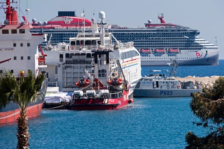 First Gaza Aid Ship offloads Supplies at Besieged Gaza Strip