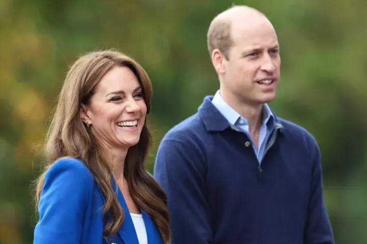 Kate and Prince William at a farm's shop