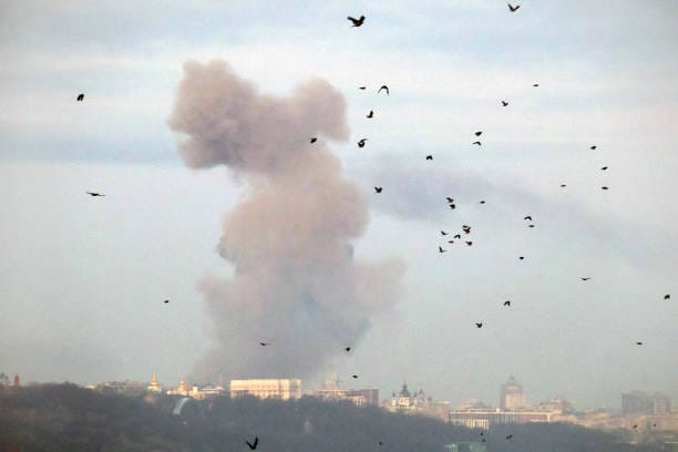 Ukraine Endures Barrage of Russian Missiles and Drones