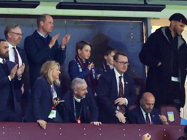 Princes William and George Share Father-Son Moment In Aston vs Lille Football Match